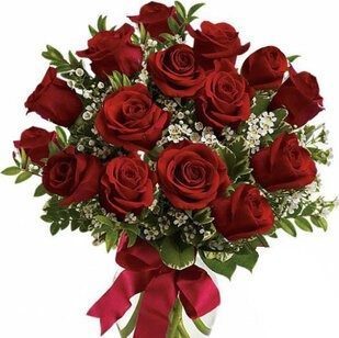 15 red roses with greenery | Flower Delivery Stary Oskol